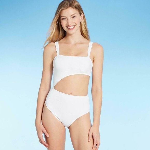 Shade & Shore Cut Out One-Piece Swimsuit - Picture 1 of 5